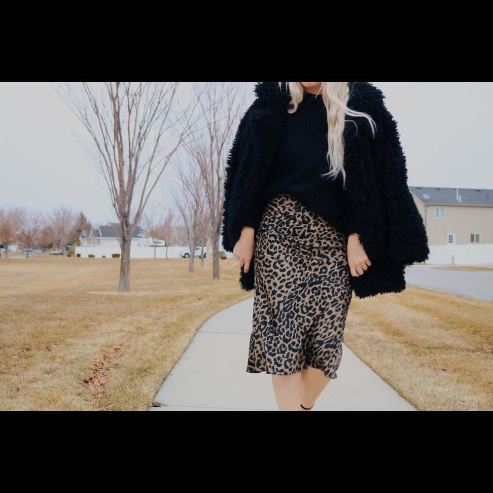 Urban Outfitters Cheetah High Waisted Skirt